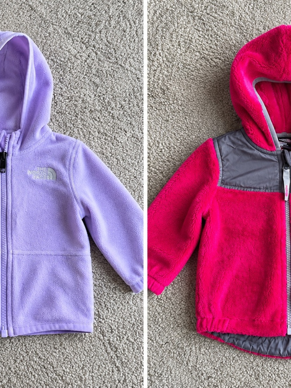 The North Face Oso Hoodie Kids Fleece Jacket Purple & Pink